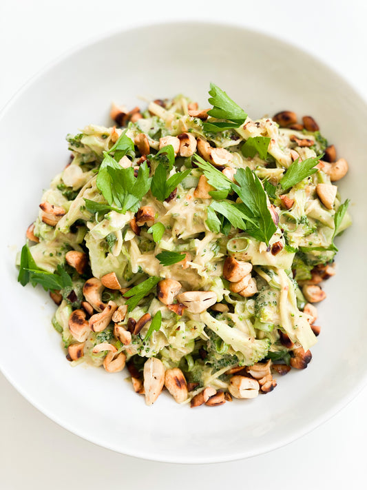 Tahini-Lime Broccoli Salad