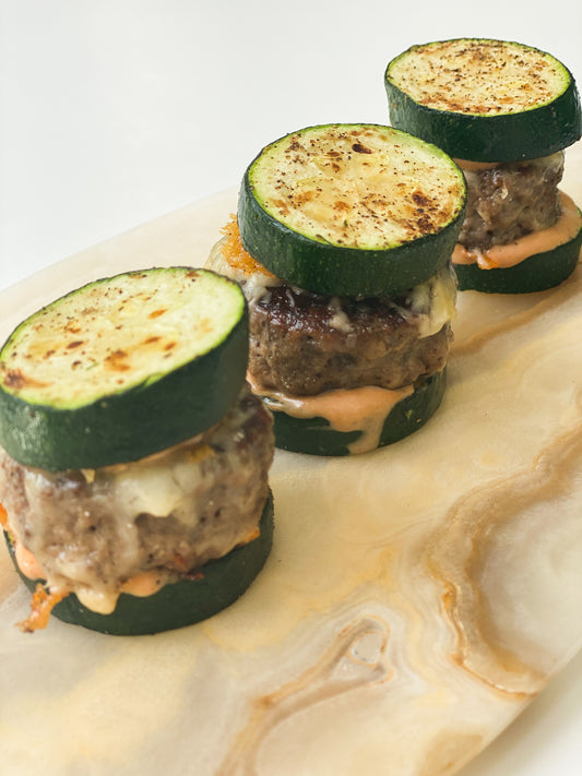 Zucchini Burger Sliders